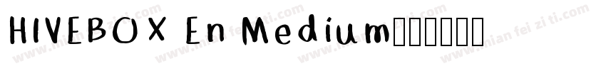 HIVEBOX En Medium字体转换